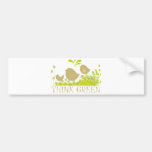Think Green Cute Products! Bumper Stickers
