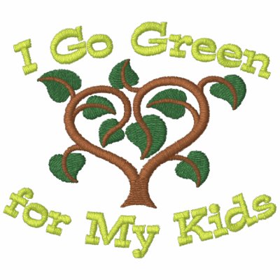 Think Green for Kids Embroidered Hoodie Think Green for Kids Embroidered Hoodie
