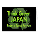 Think Green Japan Greeting Cards