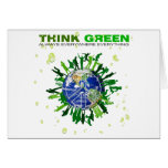 Think Green: Peaceful Planet Greeting Card