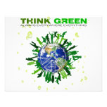 Think Green: Peaceful Planet Invitation