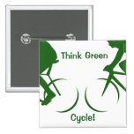 Think Green Pinback Button