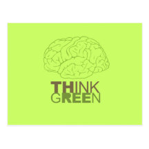 THINK GREEN - POSTCARD