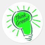 Think Green! Sticker