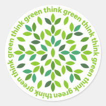 Think Green Stickers stickers