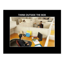 think-outside-the-box postcards