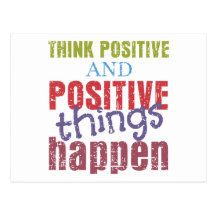 Think Positive Postcard
