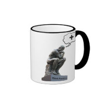 Thinker Statue - Think Positive Coffee Mug
