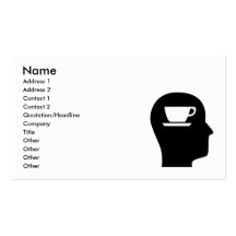 Thinking About Coffee Business Card Template