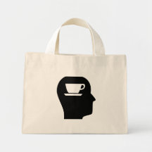 Thinking About Coffee Canvas Bags