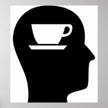Thinking About Coffee Poster