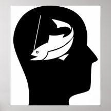 Thinking About Fishing Print