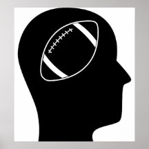 Thinking About Football Poster