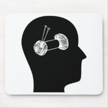 Thinking About Knitting Mouse Mat