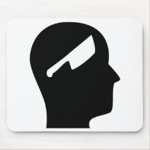 Thinking About Meat Cutting Mouse Pad