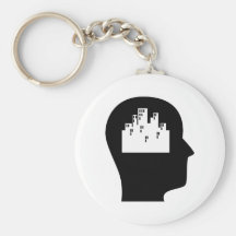 Thinking About Urban Planning Keychain