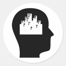 Thinking About Urban Planning Stickers