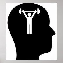 Thinking About Weight Lifting Poster