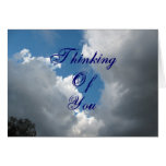 Thinking of You clouds Card