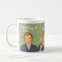 Thinking of you, drinking poison. coffee mugs