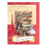Thinking of You Parisian Collage Postcard