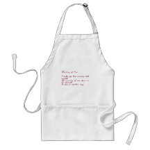 Thinking Of You Poem Apron