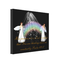 THINKING OF YOU(Psalm 139:17)  CANVAS Stretched Canvas Prints