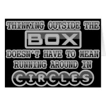Thinking Outside the Box Greeting Card