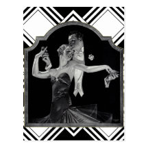 Thirties Dancing Deco Postcards