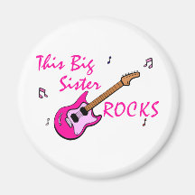 This Big Sister Rocks Magnets