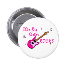 This Big Sister Rocks Pinback Buttons