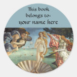 This Book Belongs To ... Fine Art Bookplates Stickers