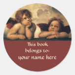 This Book Belongs To ... Fine Art Bookplates Sticker