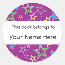 This Book Belongs To Personalised Sticker