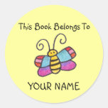 This Book Belongs To You! Round Stickers