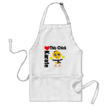 This Chick Loves Karate Apron