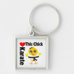 This Chick Loves Karate Key Chain