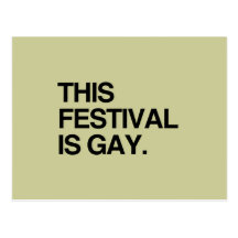 This festival is gay post cards