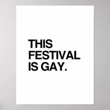 This festival is gay print