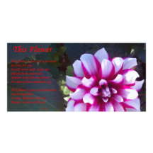 This Flower Customized Photo Card