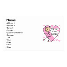 This Girl Can Dance T-shirts and Gifts Business Card Template