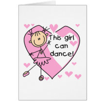 This Girl Can Dance T-shirts and Gifts Greeting Cards