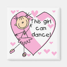 This Girl Can Dance T-shirts and Gifts Magnets