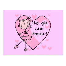 This Girl Can Dance T-shirts and Gifts Postcard