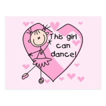 This Girl Can Dance T-shirts and Gifts Postcard