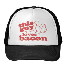 This Guy Loves Bacon Mesh Hats