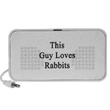 This Guy Loves Rabbits iPhone Speaker