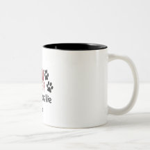 This Human Belongs to a Border Collie Coffee Mug