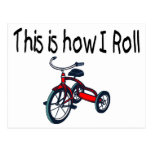 This Is How I Roll (Red Tricycle) Postcards