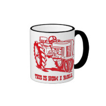 This Is How I Roll Tractor RED Mug
